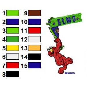 Sesame Street Elmo 14 Embroidery Design